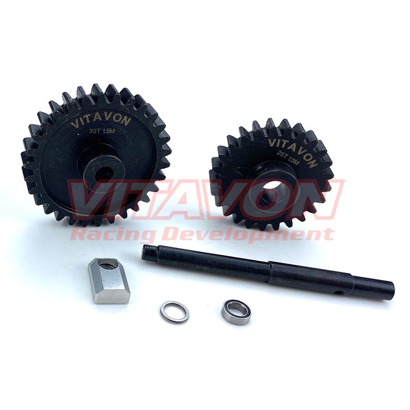 VITAVON XMAXX25 25T 8mm Pinion and 30T Spur Gear Combo for 1/5 X-MAXX XRT XMAXX CNC 45# HD 1.5Mod MOD1.5