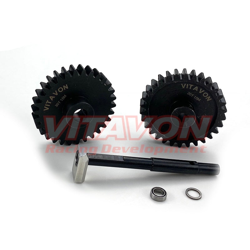VITAVON XMAXX89 30T 8mm Pinion and 30T Spur Gear Combo for 1/5 X-MAXX XRT XMAXX CNC 45# HD 1.5Mod MOD1.5