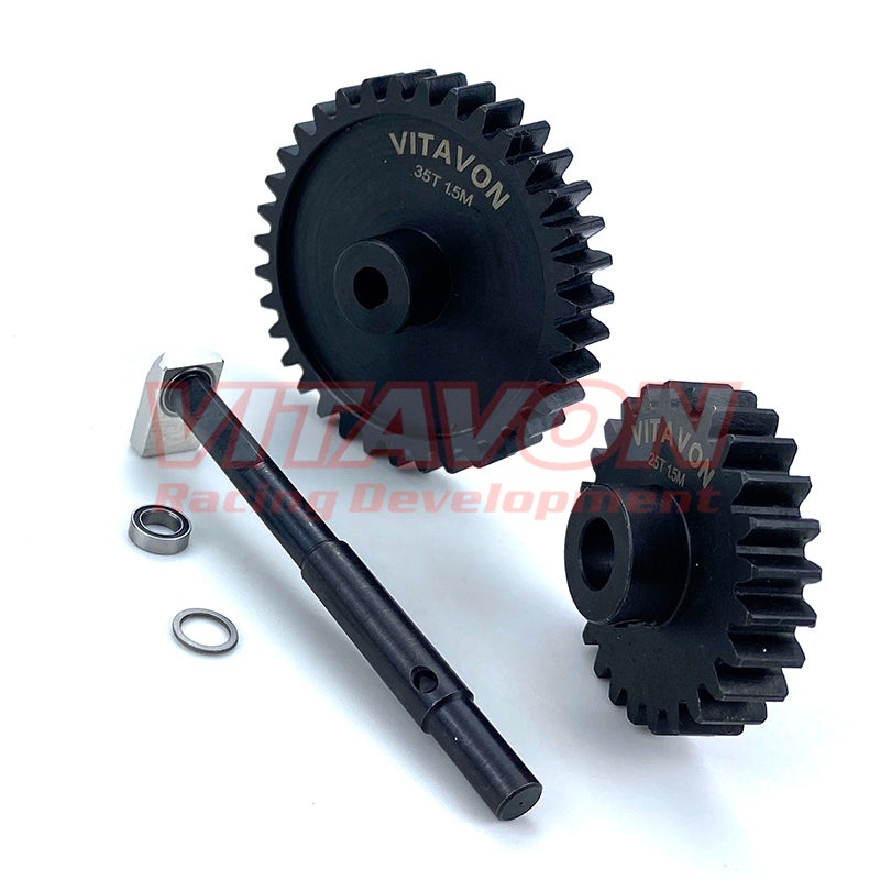 VITAVON XMAXX96 25T 8mm Pinion and 35T Spur Gear Combo for 1/5 X-MAXX XRT XMAXX CNC 45# HD 1.5Mod MOD1.5