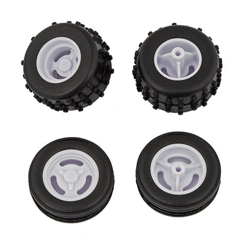 ASSOCIATED 21438 RC28 Tires and Wheels, mounted