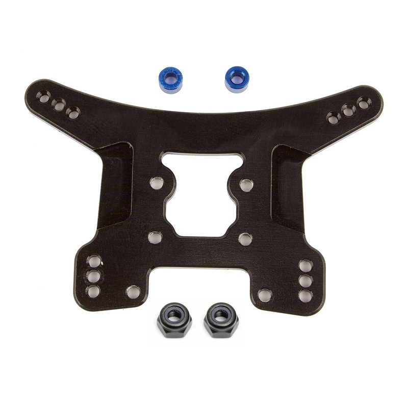 ASSOCIATED 21560 1/14 Rear Shock Tower, Black Aluminum