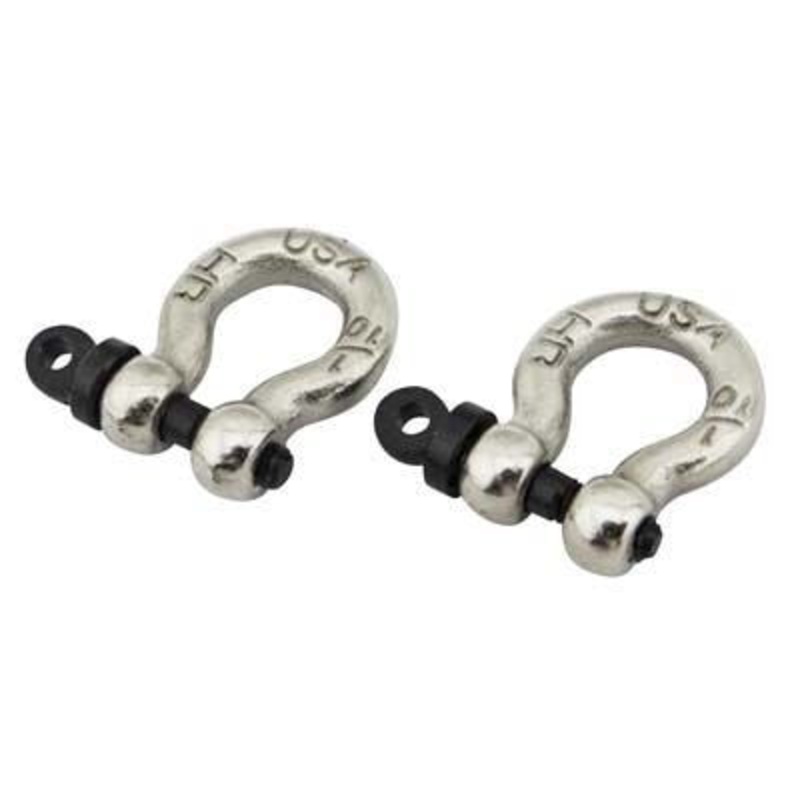 HOT RACING ACC808X08 1/10 Scale Alumium Chrome Tow Shackle D-Rings
