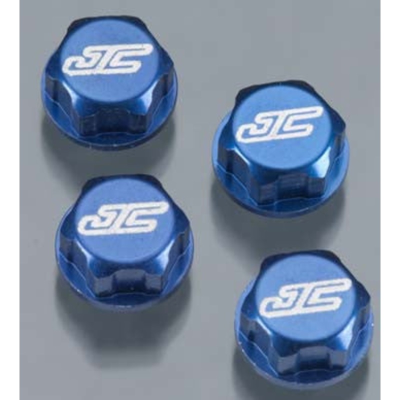 JCONCEPTS 2160-1 Battery Hold Down Wrench Nut Blue (4)