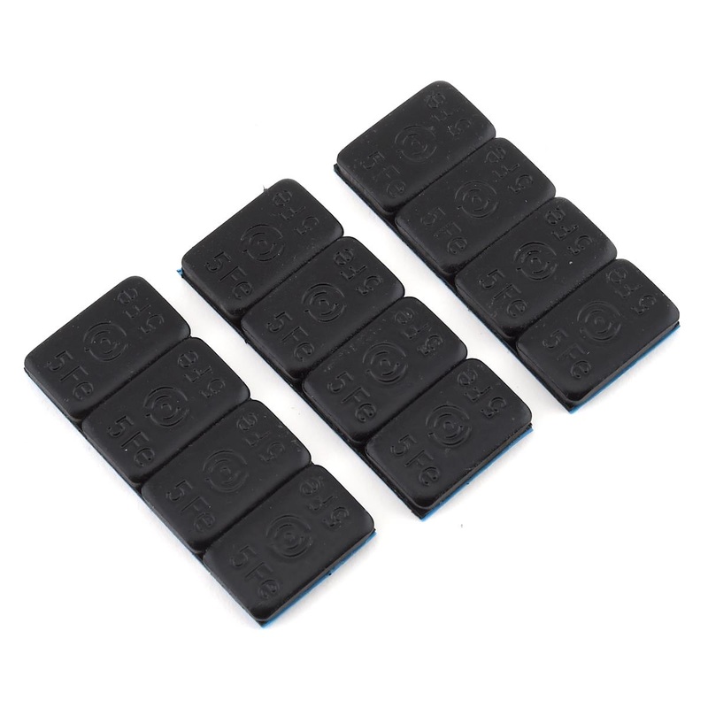 1 UP 10102 LowPro Stick-On 5g Ballast Weights (12) Black
