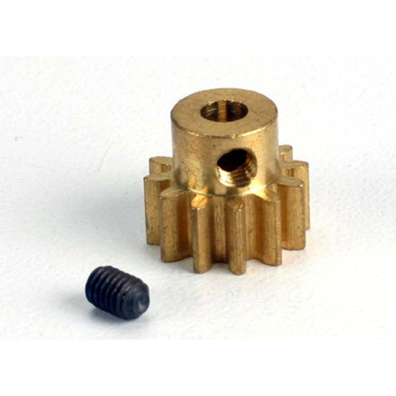 TRAXXAS 1887 Gear, 12-T pinion (32-p)/ set screw (Brass) *DISC