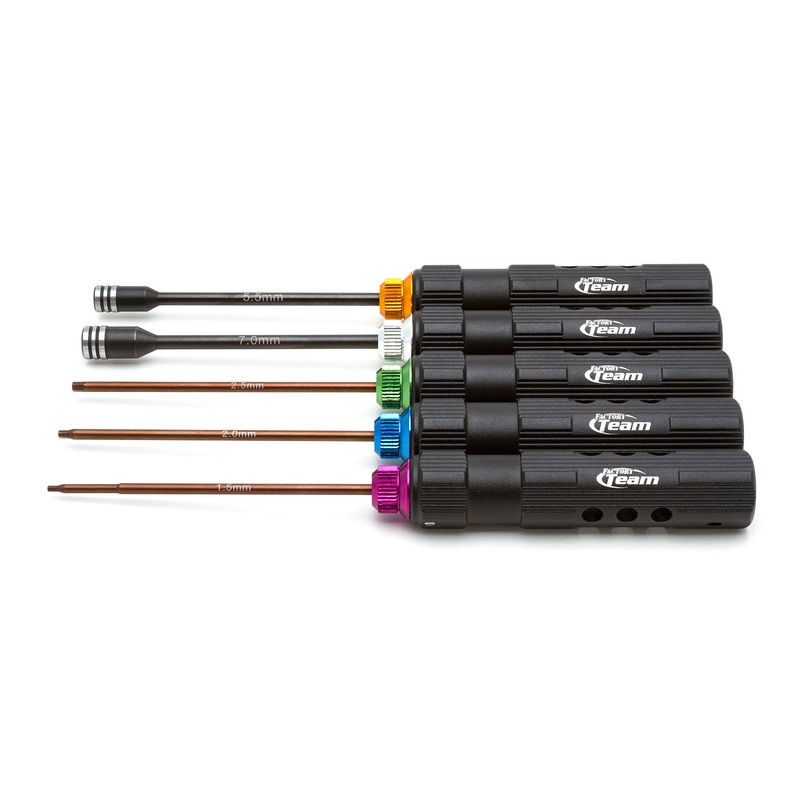 ASSOCIATED 1519 Factory Team Hex/Nut Driver Tool Set, 5pc