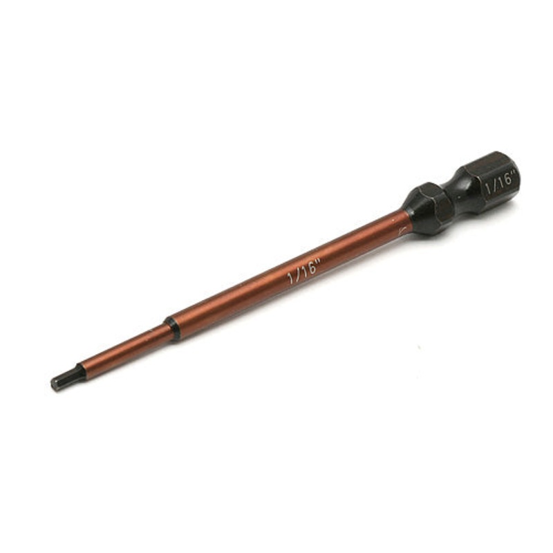 ASSOCIATED 1658 FT 1/4 in Hex Driver Bit 1/16 in Standard