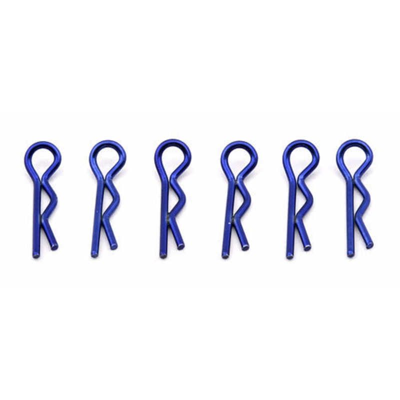 ASSOCIATED 1736 Short Body Clips Metallic Blue SC10 2WD B4.1 SC104x4 B44.2
