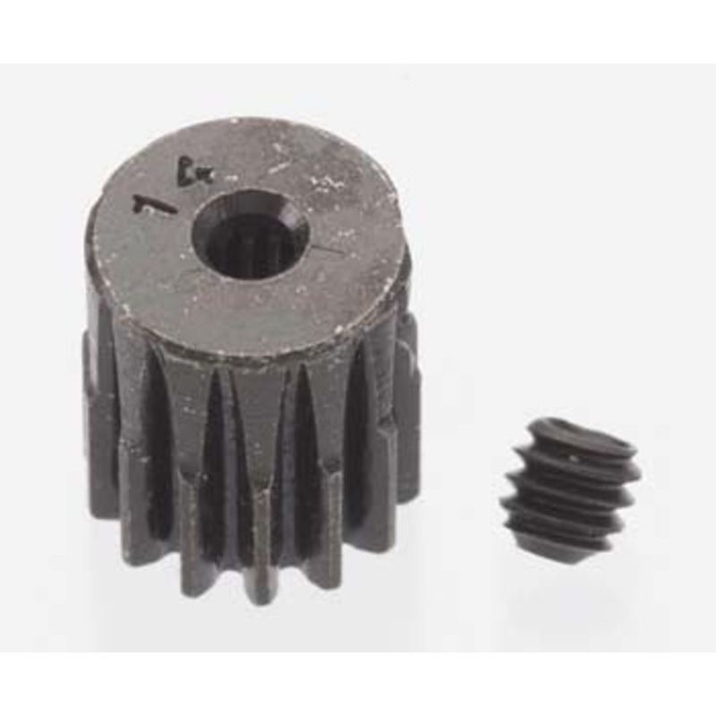 ROBINSON RACING 1814 Mini Pinion 2mm Hard Blackened Steel .5 Mod 14T