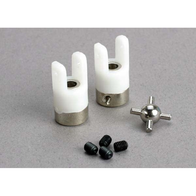 TRAXXAS 1539 U Joints (2)/ 3mm set screws (4)