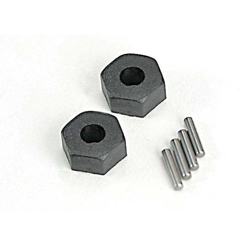 TRAXXAS 1654 Wheel Hubs, hex (2)/ stub axle pins (2) Rear 2wd Front Rear 4wd : 2WD SLASH, SLASH 4X4, STAMPEDE 2WD, STAMPEDE 4X4