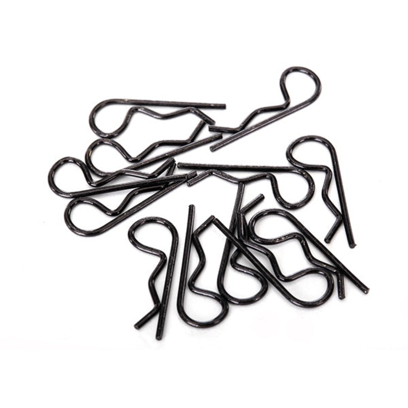 TRAXXAS 1834A Standard Size Black Body Clips (12)