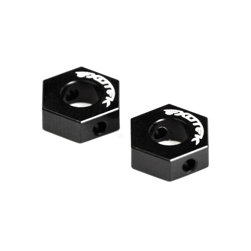 EXOTEK 1437BLK B44 Front Wheel, Hex Alloy Black EXO1437BLK