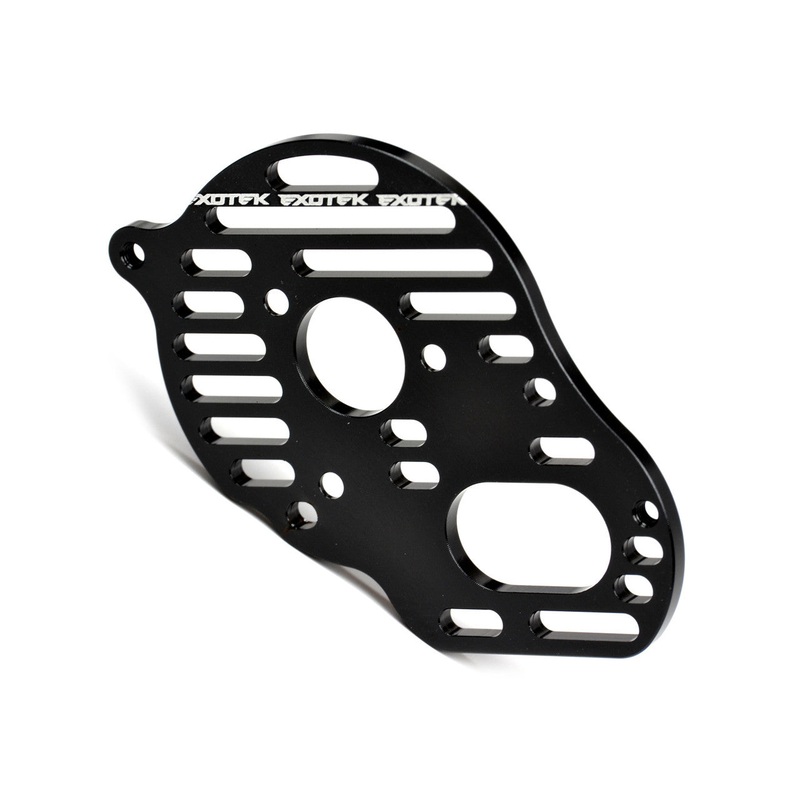 EXOTEK 1454BLK B5 Vented 'Flite' Motor Plate (B5, B5M) Black EXO1454BLK