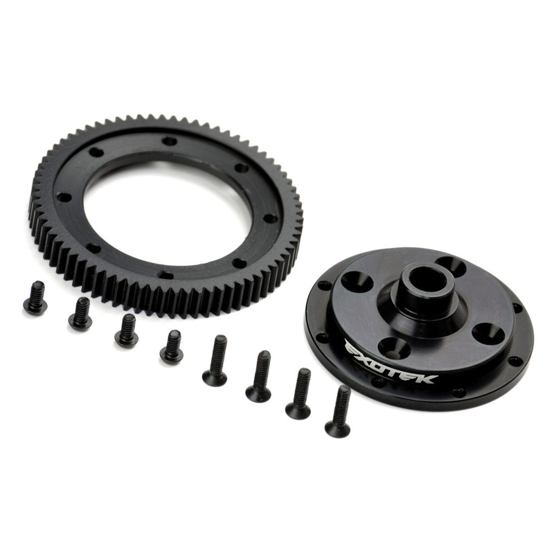 EXOTEK 1497 D413 Machined 72 Spur Gear and Mounting Plate EXO1497