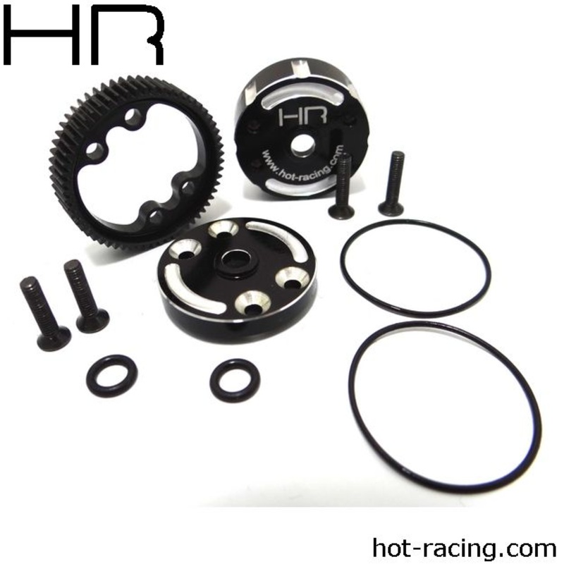 HOT RACING TE38CH Sealed Aluminum Diff Case TRAXXAS 2WD Electric