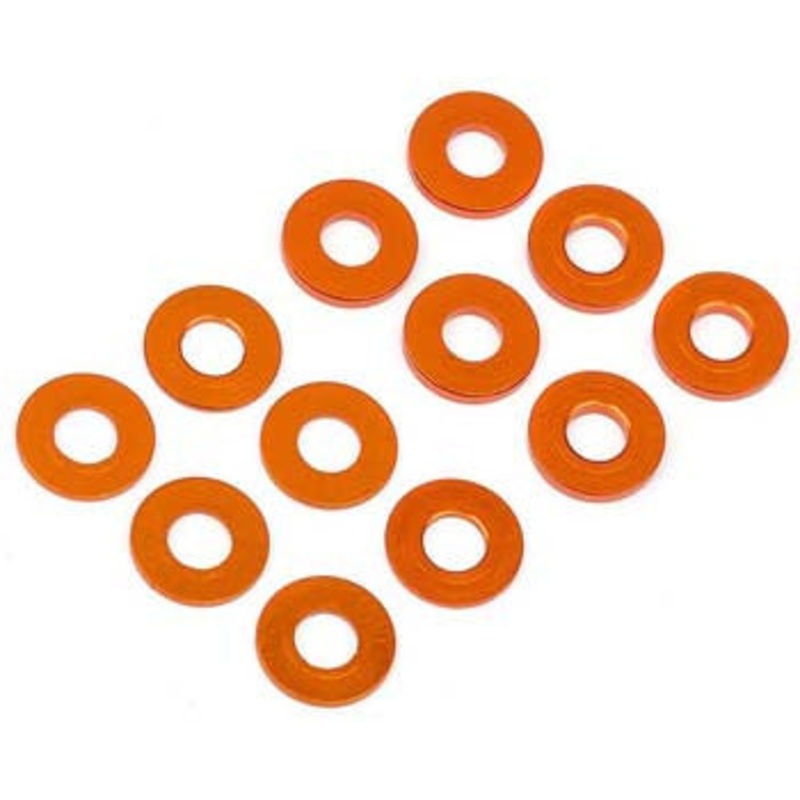 HB RACING 112794 Washer Set 3x7mm 0.5mm/1mm/Orange D413