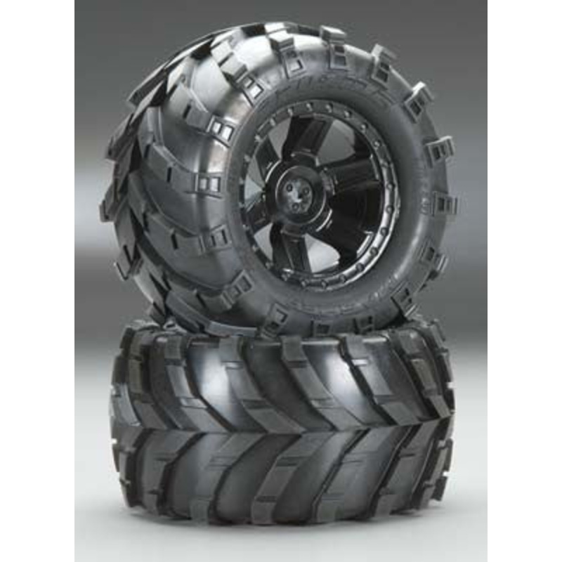 PROLINE 1192-13 Masher 2.8 All Terrain Tires Mounted Black Wheels *DISC*