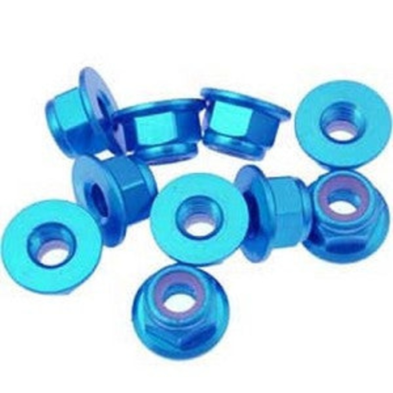 OFNA 10985 Nylok Flange Nut 4mm Blue *DISC*