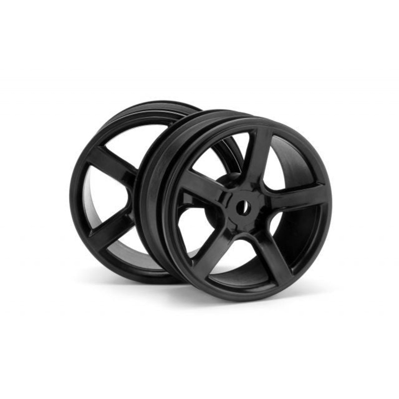 HPI 105123 Five Axis R5-F 0mm Offset Wheel Black *DISC*
