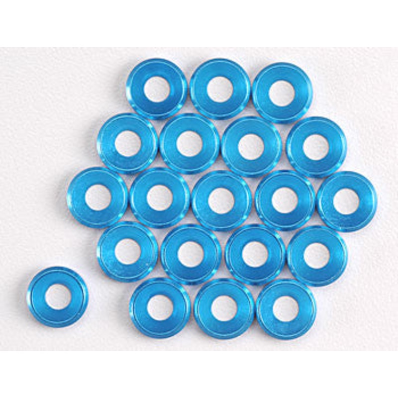 OFNA 10353 Concave Washer 4mm Blue (20)  *DISC*