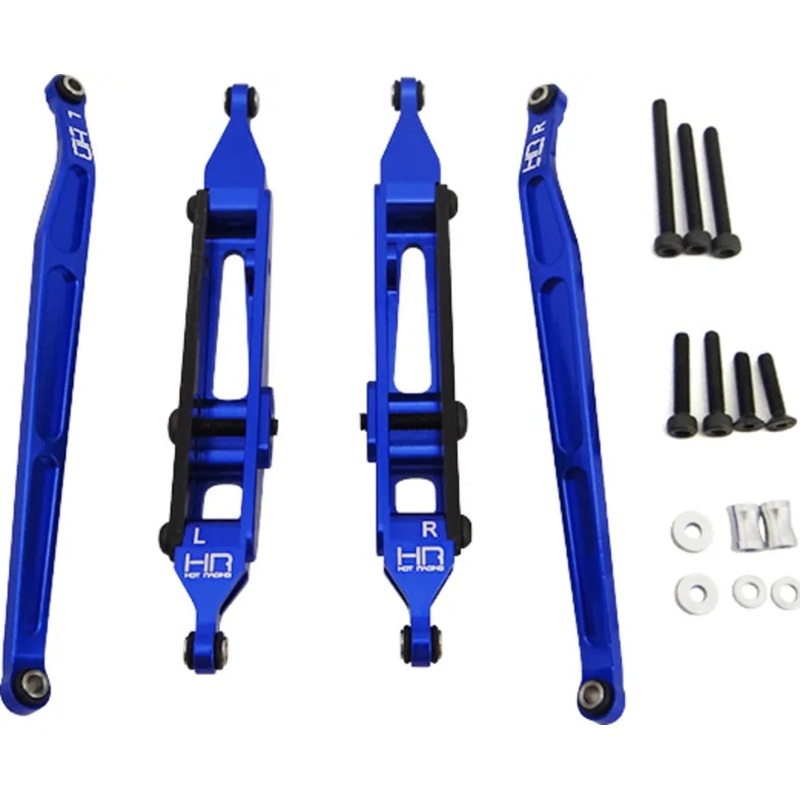 HOT RACING YEJ56G06 Yeti Jr. Carbon Fiber Graphite Rear Links Set (Blue)