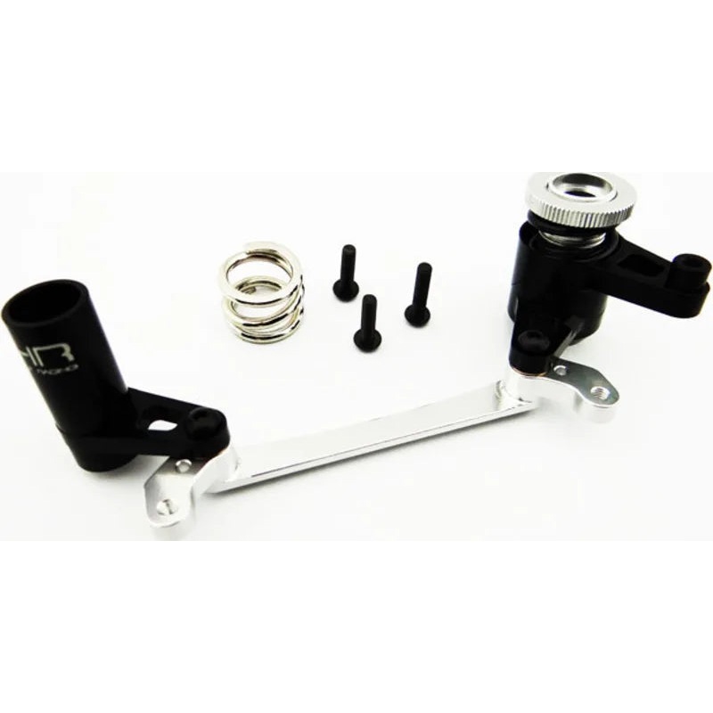HOT RACING YEX4801 Adjustable Aluminum Steering Bellcrank and Servo Saver, Axial Yeti XL