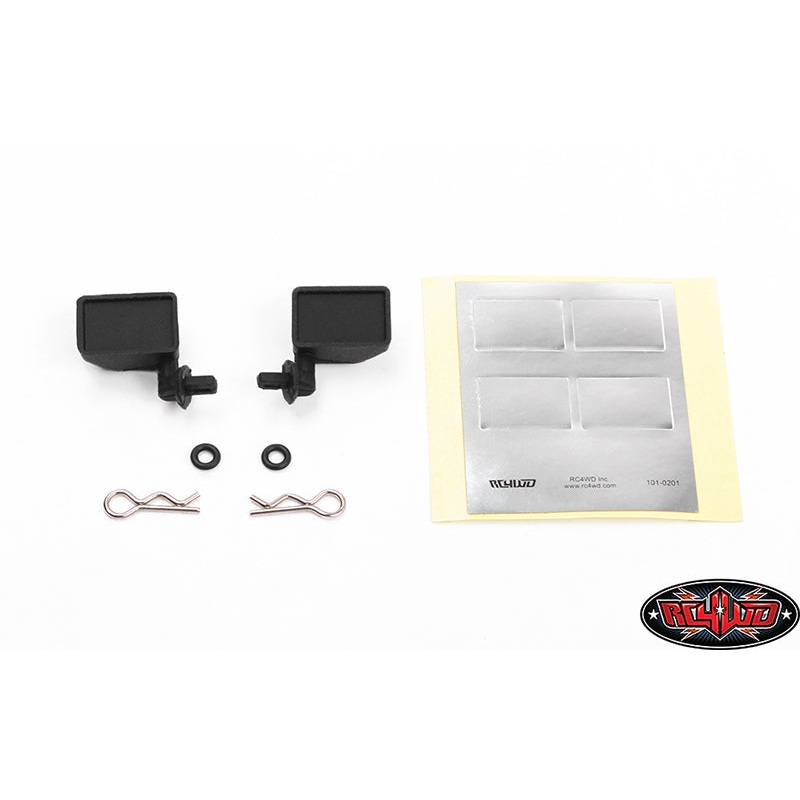 RC4WD Z-S2089 Rubber Side Mirrors for 1/10th Black Rock
