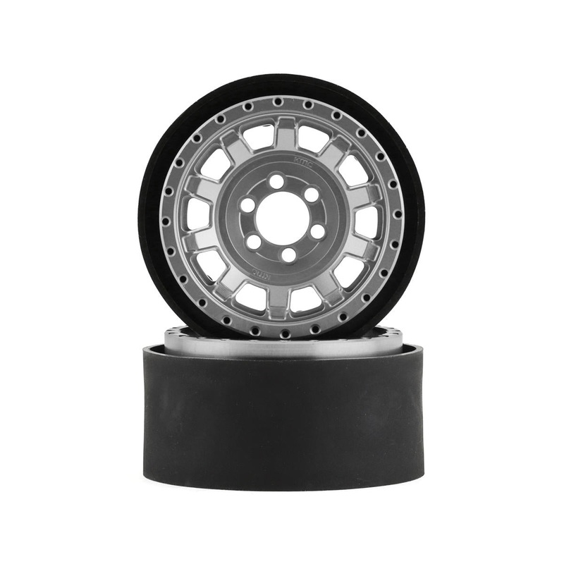 VANQUISH VPS08702 KMC KM236 Tank 2.2" Beadlock Crawler Wheels (Clear) (2)