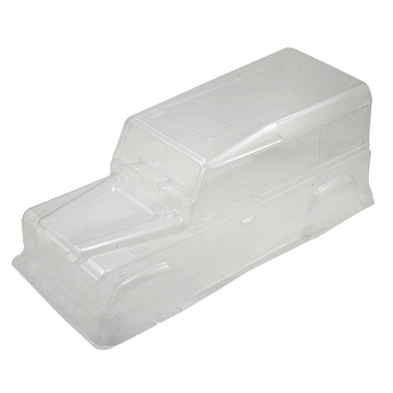 XTRA SPEED XS-59474 Xtra Speed 330mm Defender D110 Lexan Crawler Body (Clear)