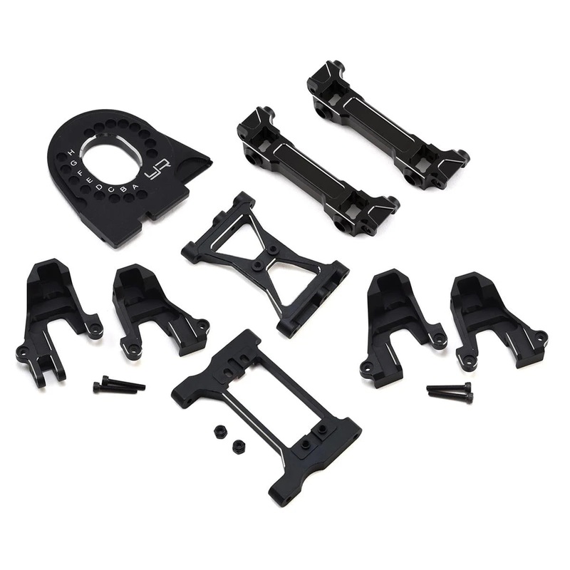 YEAH RACING TRX4-S03BK Traxxas TRX-4 Aluminum Essentials Upgrade Set (Black)