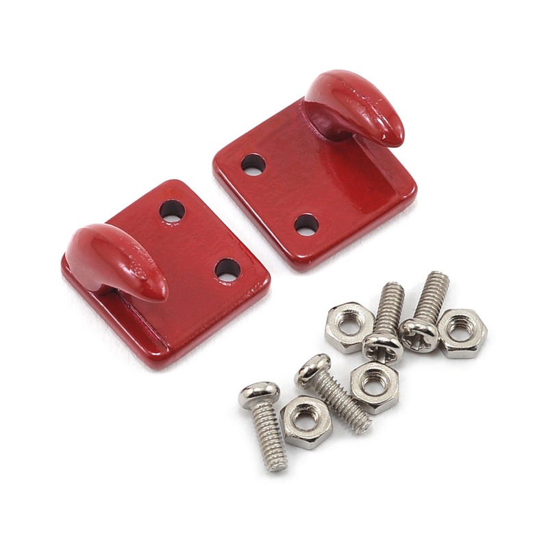 YEAH RACING YA-0379RD 1/10 Crawler Scale Accessory Set (Red) (Off Center Hooks)