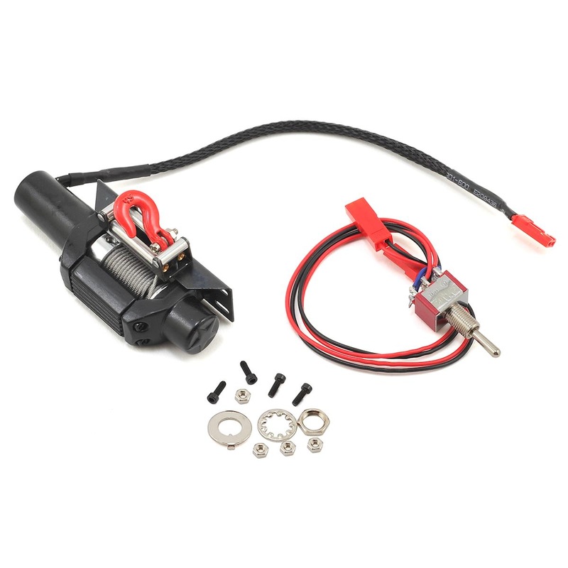 YEAH RACING YA-0388BK 1/10 Scale Crawler Aluminum Winch (Black) (Type C)