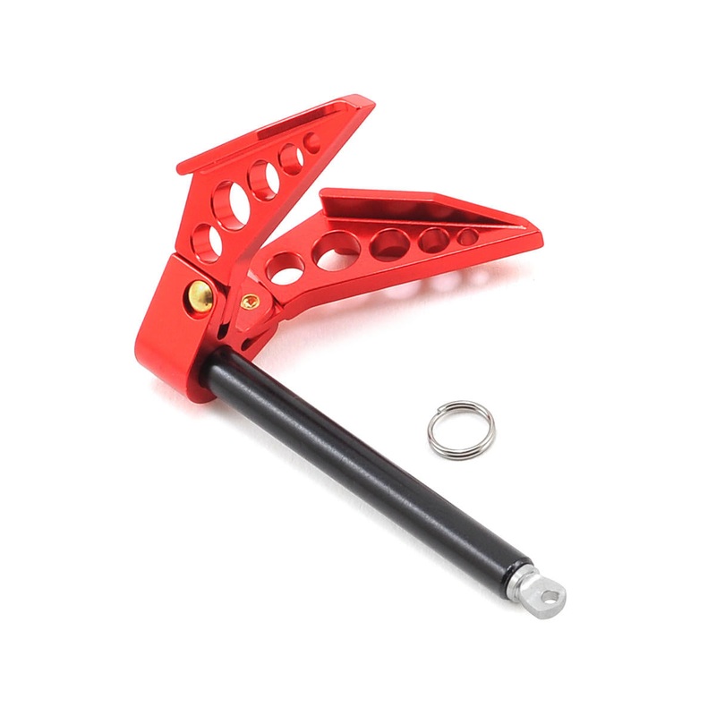 YEAH RACING YA-0416RD Aluminum 1/10 Crawler Scale Accessory (Foldable Winch Anchor) (Red)