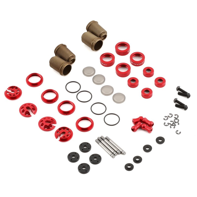 YOKOMO Y2-SBBSRA Aluminum SLF Big Bore Kashima Coated Drift Shocks Set (Red)