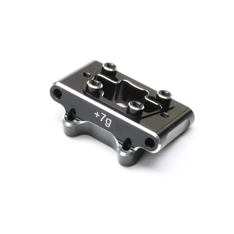 LOSI TLR-1066 Front Pivot Block, Aluminum, Black: 22S Sprint