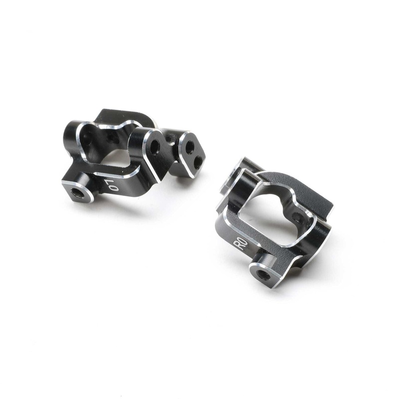 LOSI TLR-1069 Caster Block Set, 0 Deg, Aluminum: 22S Sprint