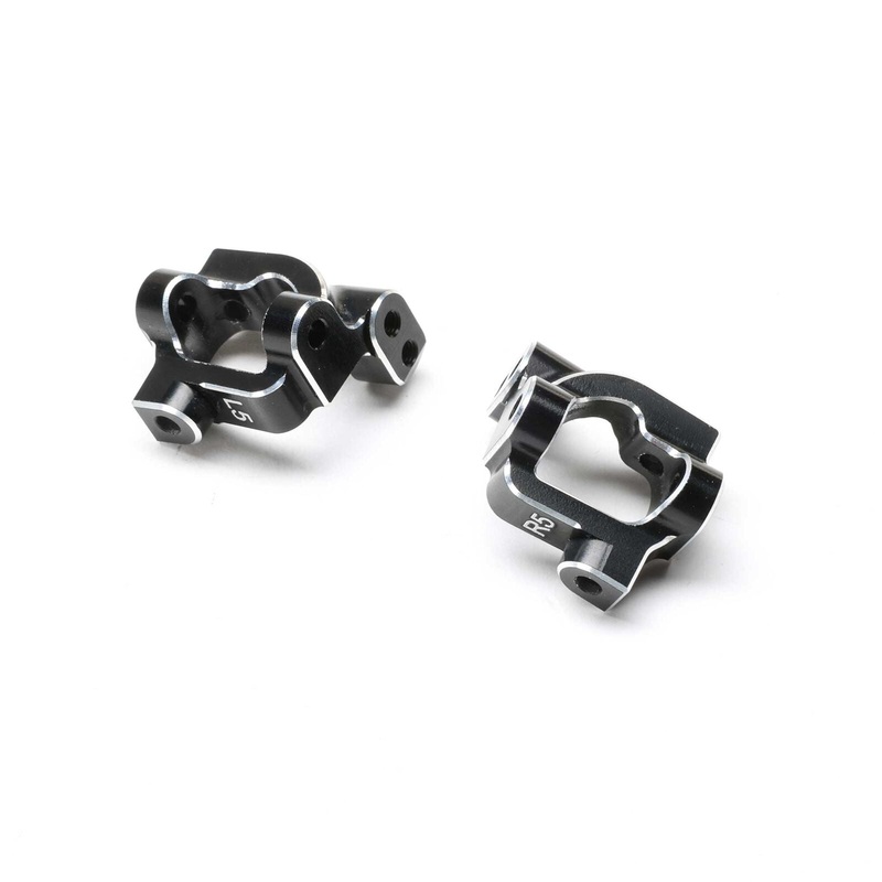 LOSI TLR-1070 Caster Block Set, 5 Deg, Aluminum: 22S Sprint