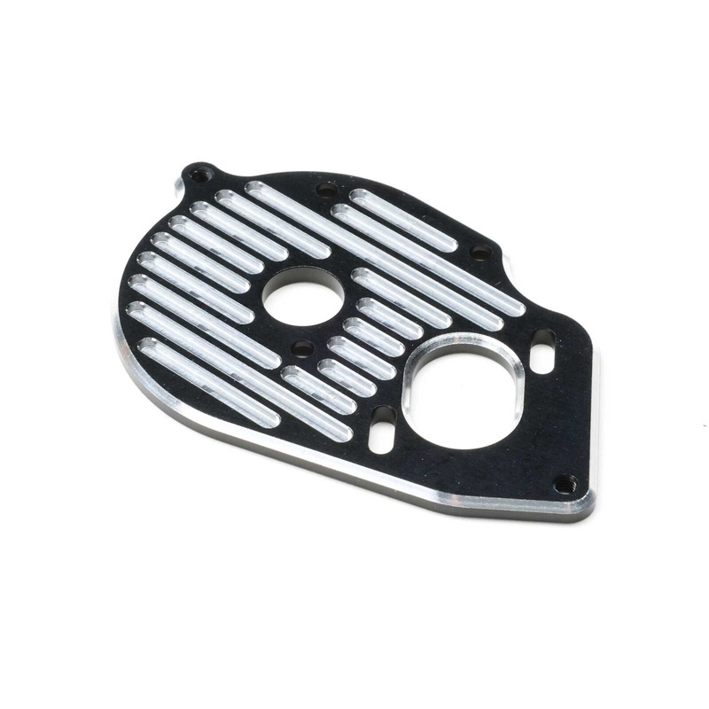 LOSI TLR-1071 Motor Plate, Machined Aluminum, Black: 22S Sprint