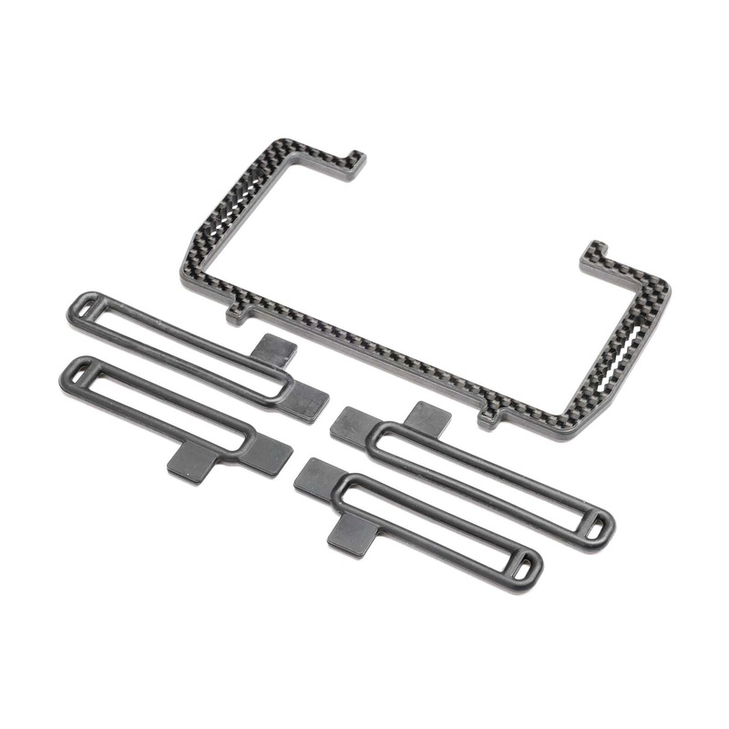 LOSI TLR-1101 Battery Mount Set, Carbon: 22X