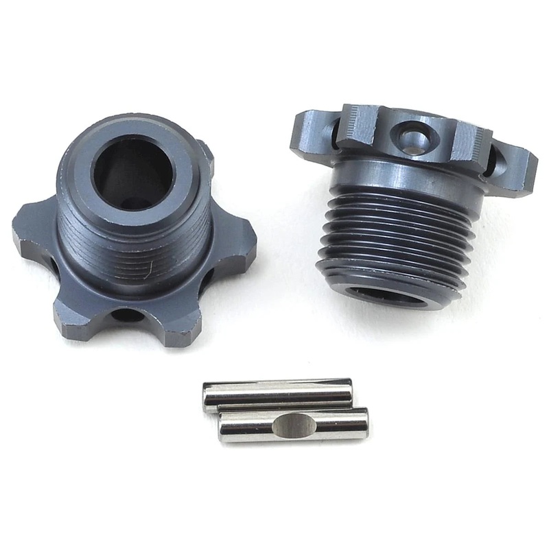 TEKNO TKR5569 17mm Narrow Aluminum Wheel Hub (Gun Metal) (2) (for TKR5580)