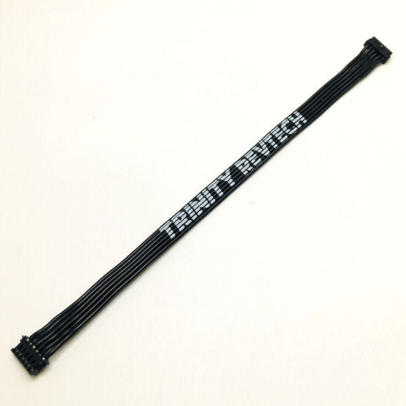 TRINITY TEP3105 Ultra Flexi Flat Sensor Wire with Trinity Logo, Black: 150mm