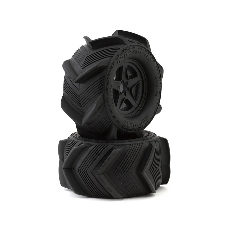 UPGRADE RC UPG-10002 Snow Plow 2.8" Pre-Mounted Sand/Snow Tires w/5-Star Wheels (2) (17mm/14mm/12mm Hex)