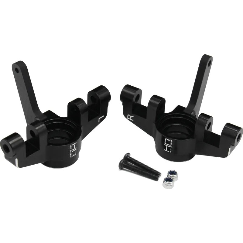 HOT RACING TFF21G01 Hot Racing Arrma 4S BLX Aluminum Front Steering Blocks Black (2)