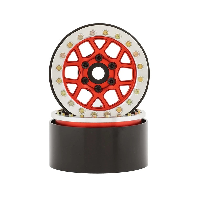 SSD SSD00538 1.9"" Boxer Beadlock Wheels (Red)