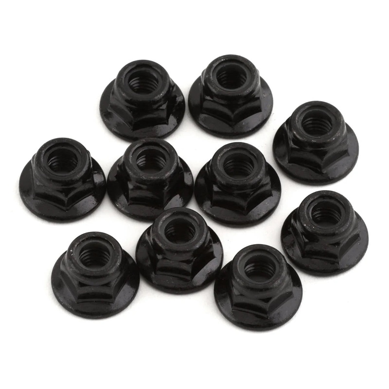 TEKNO TKR1214 5mm Flanged Locknuts (Black) m5