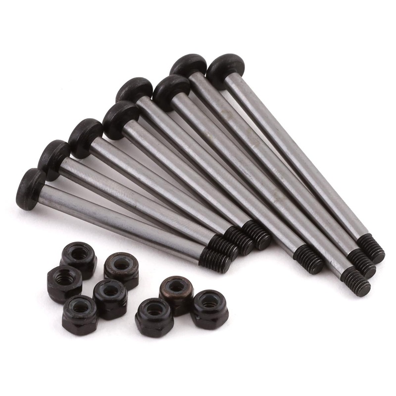 STRC ST2637BK ST Racing Concepts Traxxas Bandit Polished Steel Rear Outer Hinge Pin Set w/Lock Nuts (Black)