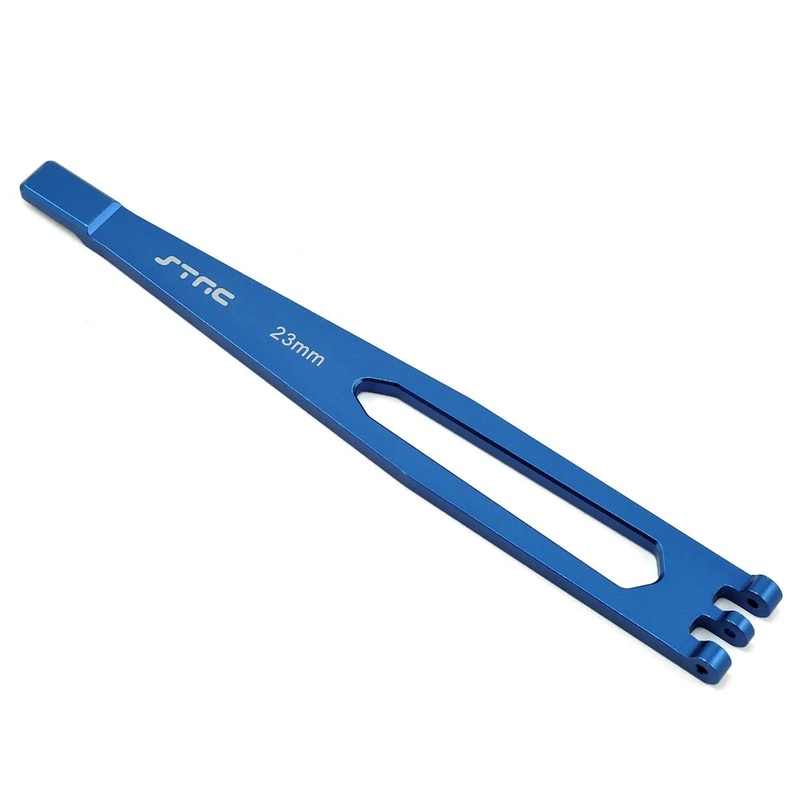 STRC ST8327B Aluminum TRX-4 Battery Hold Down Plate (Blue) TRX4