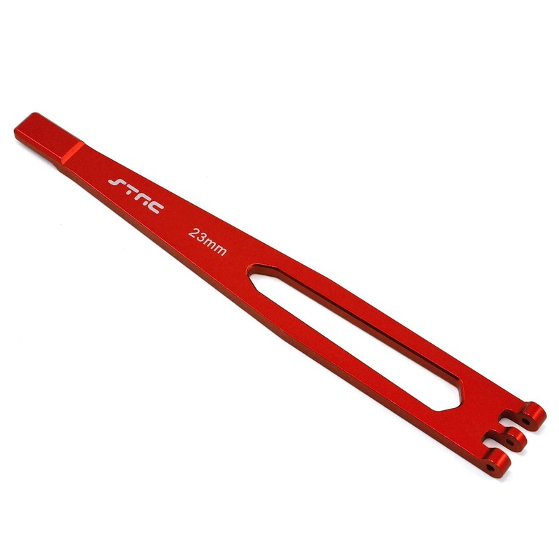 STRC ST8327R Aluminum TRX-4 Battery Hold Down Plate (Red) TRX4