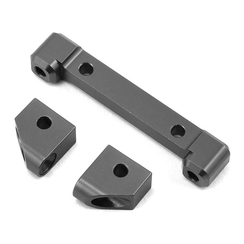 STRC ST8334FGM ST Racing Concepts Traxxas 4Tec 2.0 Aluminum Front Hinge Pin Blocks (Gun Metal)